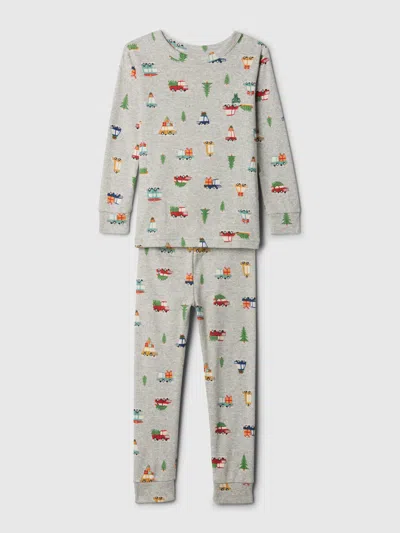 Gap Kids' Baby Organic Brushed Cotton Holiday Pj Set In Cars
