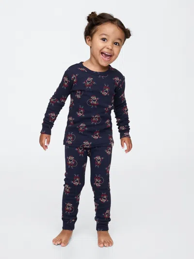 Gap Kids' Baby Organic Brushed Cotton Holiday Pj Set In Santa