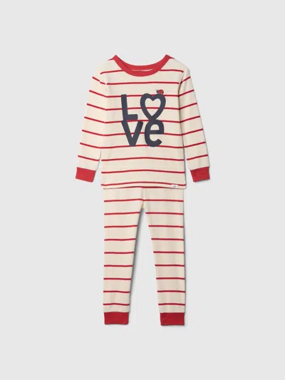 Gap Kids' Baby Organic Brushed Cotton Pj Set In Hearts