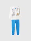 Gap Baby Organic Cotton Costume Pj Set In Off White