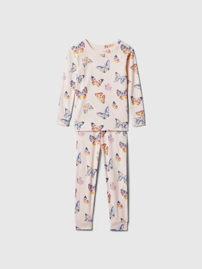 Gap Kids' Baby Organic Cotton Pj Set In Pink Butterflies
