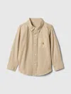 Gap Baby Oxford Shirt In Khaki Stripe