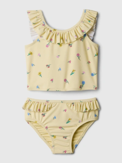 Gap Baby Print Two-piece Swimsuit In Maize Yellow