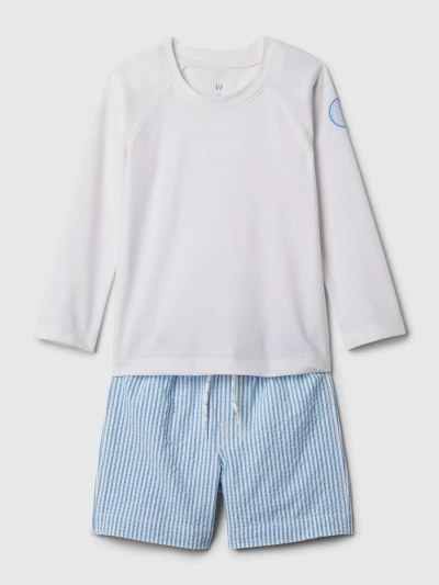 Gap Baby Rash Guard Two-piece In Off White