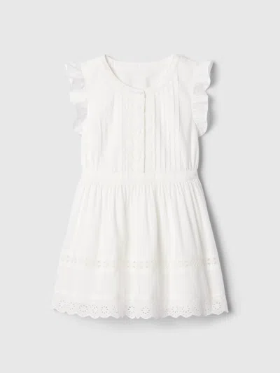 Gap Baby Ruffle Eyelet Dress In Off White