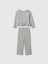 Gap Baby Softspun Ruffle Rib Outfit Set In Grey