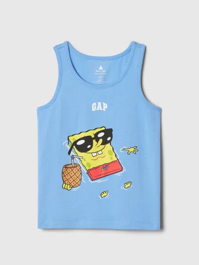 Gap Baby Spongebob Graphic Tank Top In Union Blue