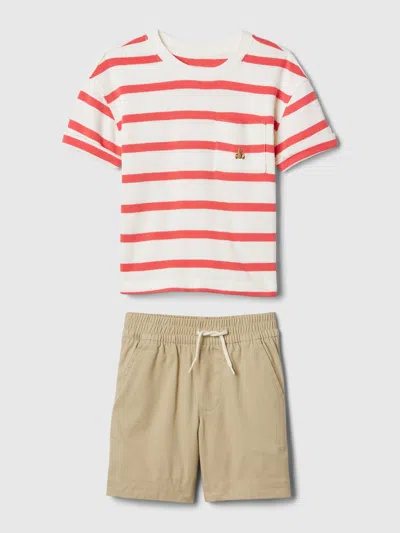 Gap Baby Stripe Outfit Set In Red White Stripe