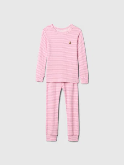 Gap Kids' Baby Supercozy Pj Set In Pink Stripe