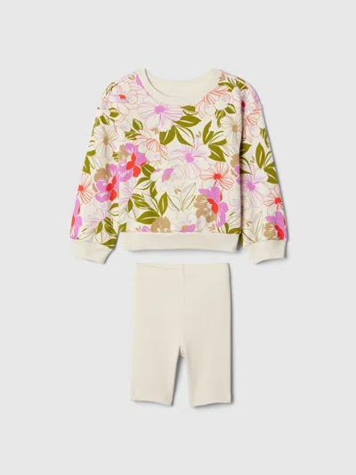 Gap Baby Two-piece Outfit Set In Red Chino Floral