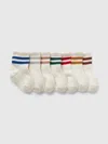 Gap Baby & Toddler Varsity Stripe Quarter Crew Socks (7-pack) In Stripes
