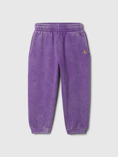 Gap Kids' Baby Vintage Soft Brannan Bear Joggers In Ultraviolet Wave