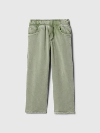Gap Kids' Baby Vintage Soft Pull-on Pants In Twig Green