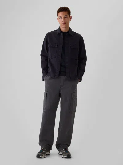 Gap Baggy Cargo Jeans In Carburetor Navy