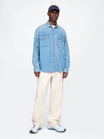 Gap Baggy Carpenter Jeans In Winter Beige