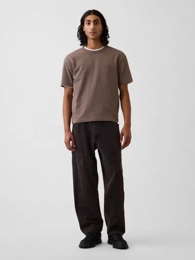 Gap Baggy Double-knee Carpenter Jeans In Dark Brown