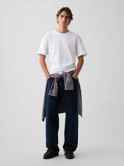 Gap Baggy Double-knee Carpenter Jeans In Ink Stain Black