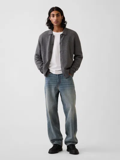 Gap Baggy Jeans In Tinted Blue