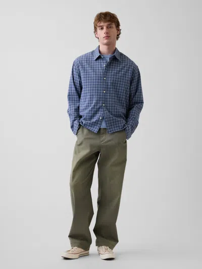Gap Baggy Khakis In Gray