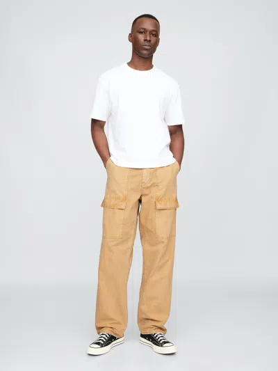 Gap Baggy Utility Pants In Dried Straw