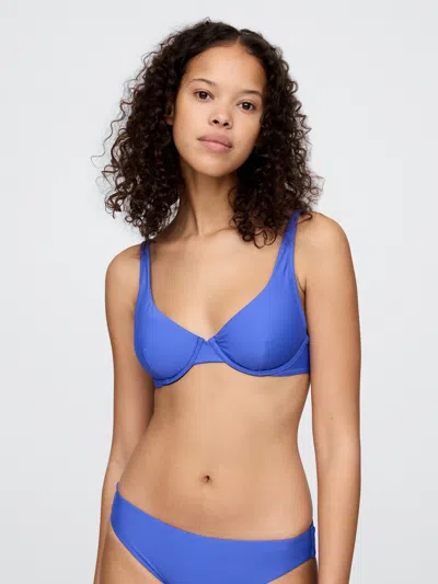 Gap Balconette Bikini Top In Dazzling Blue