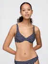 Gap Balconette Bikini Top In Navy  Blue Stripe