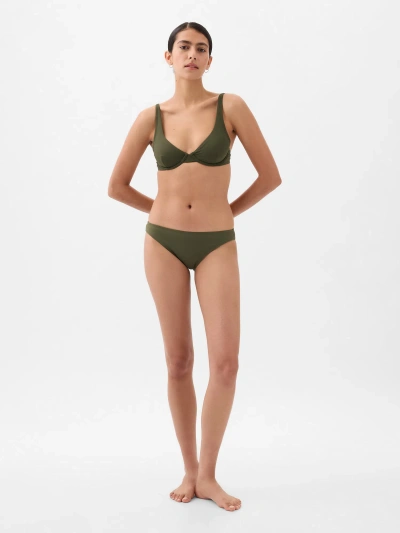 Gap Balconette Bikini Top In Olive Green