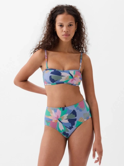 Gap Bandeau Bikini Top In Multi Color Floral