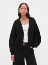 Gap Barrel-sleeve Cardigan Sweater In Black