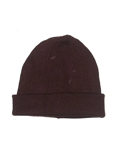 Pre-owned Gap Beanie Hat In Burgundy
