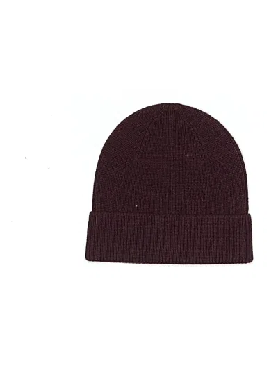 Pre-owned Gap Beanie Hat In Burgundy
