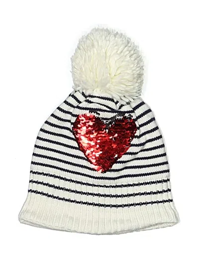 Pre-owned Gap Kids' Beanie Hat In White
