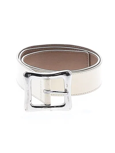 Pre-owned Gap Belt In White