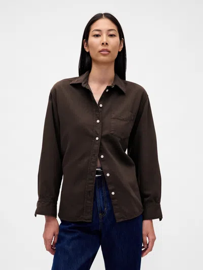Gap Big Shirt In Brown