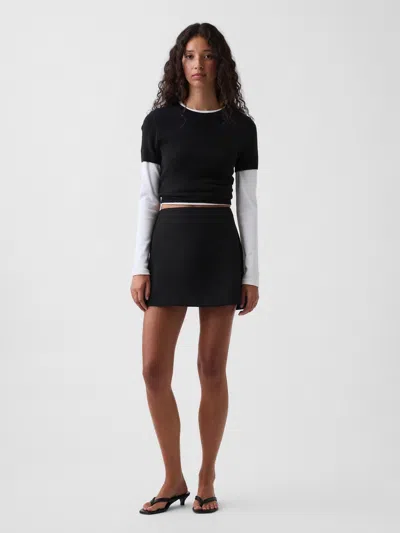 Gap Bistretch Mini Skort In Black