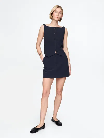 Gap Bistretch Tailored Skort In Navy Blue