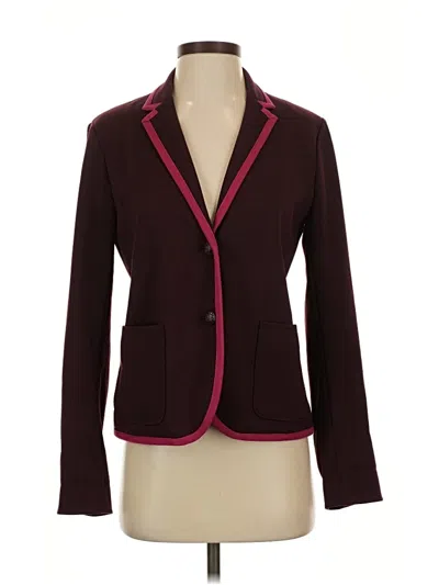 Pre-owned Gap Blazer Jacket In Burgundy