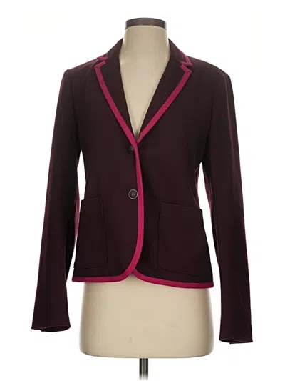 Pre-owned Gap Blazer Jacket In Burgundy