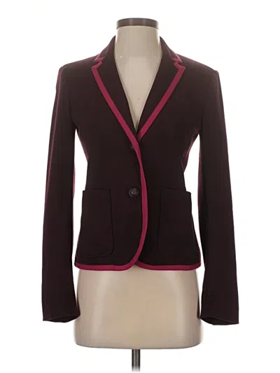 Pre-owned Gap Blazer Jacket In Burgundy