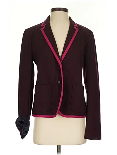 Pre-owned Gap Blazer Jacket In Burgundy