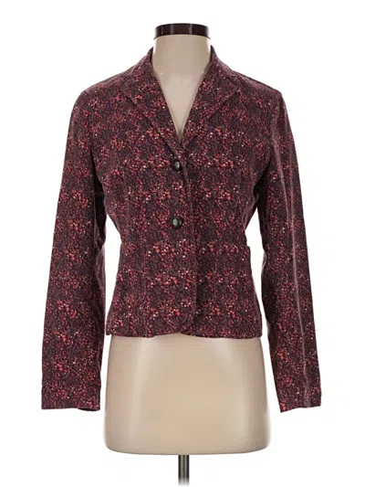 Pre-owned Gap Blazer Jacket In Burgundy