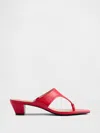Gap Block Heel Sandals In Tomato Red