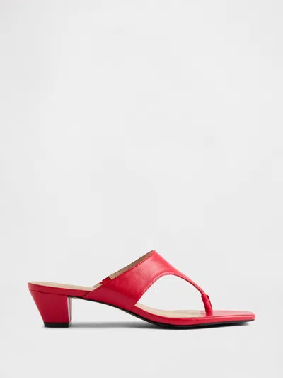 Gap Block Heel Sandals In Tomato Red