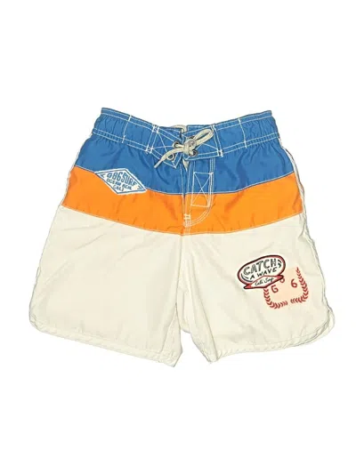 Pre-owned Gap Kids' Board Shorts In White