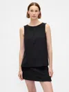 Gap Boatneck Shell Tank Top In Black