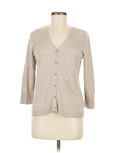 Pre-owned Gap Body 3/4 Sleeve Button Down Shirt In Brown