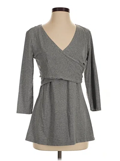 Pre-owned Gap Body Casual Dress In Gray