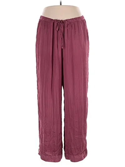 Pre-owned Gap Body Casual Pants In Burgundy