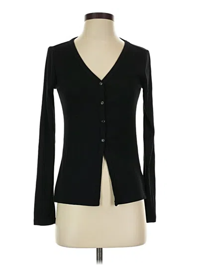 Pre-owned Gap Body Long Sleeve Henley Shirt In Black