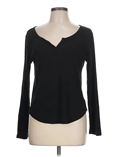 Pre-owned Gap Body Long Sleeve T-shirt In Black